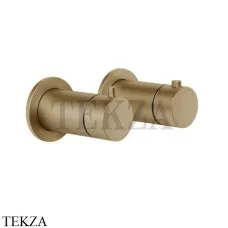 Gessi Ingranaggio-Anello Термостат для душа на 3 потока, внешняя часть 63335-726, Warm Bronze Br.