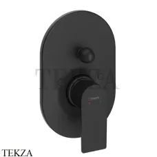 Hansgrohe Rebris E Смеситель для душа на 2 потока, внешняя часть 72459670, черный матовый Hansgrohe Rebris E Смеситель для душа на 2 потока, внешняя часть 72459670, черный матовый