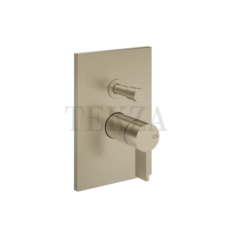 Gessi Inverso Diamantato Смеситель для душа, 2 потока, внешняя часть 73679-149, Finox Brushed Nickel