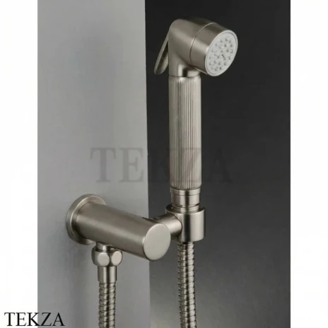 Nicolazzi Doccia Гигиенический душ Tondo сдержателем 5523NS, Satin nickel