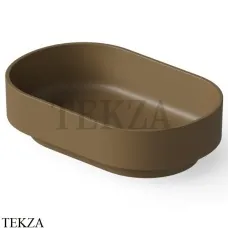 Dea Design Washbasins Раковина настольная овальная Solid Surface DD9097 560 1, Dark Camel №1