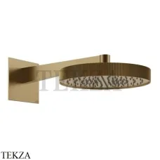 Gessi Inverso RIGATO Верхняя душевая лейка с кронштейном 30 см 63568-726, Warm Bronze Br. PVD