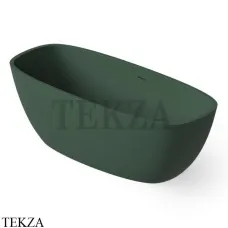 Dea Design Soul Ванна отдельностоящая скругленная 170x72 Solid Surface DD8630 1700 11, Dark Green №11