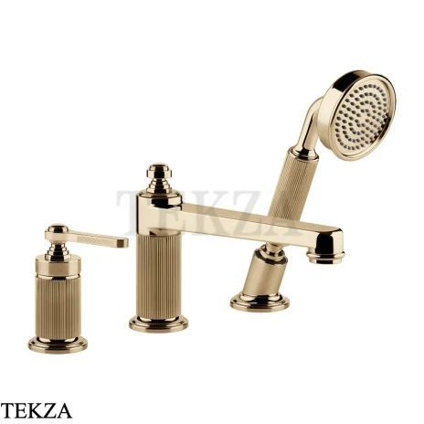 Gessi VENTI20 Смеситель на борт ванны, с гарнитуром 65037-735, Warm Bronze PVD