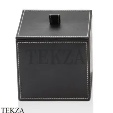 Decor Walther BROWNIE BMD1 Бокс для ванных принадлежностей 0930760, черный матовый, эко-кожа