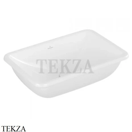 Villeroy & Boch Loop&Friends Раковина встраиваемая сверху с переливом 4A640001, белый глянец