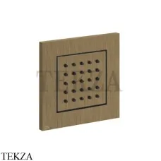 Gessi Rettangolo shower Боковая форсунка, поворотная, внешняя часть 32984-713, Antique Brass