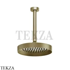 Gessi Inverso RIGATO Верхняя душевая лейка с кронштейном под размер 63550-727, Brushed Brass