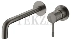 Boheme Uno Смеситель для раковины из стены, комплект с встройкой Uno 465-GM Gun Metall