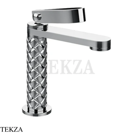 Gessi Pelle Laccetto Смеситель для раковины, с донным клапаном, 78351-031, хром глянец
