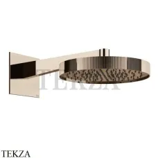 Gessi Inverso RIGATO Верхняя душевая лейка с кронштейном 30 см 63568-030, Copper PVD