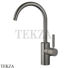 Dornbracht Meta Смеситель для раковины высокий поворотный, с донным клапаном 33500661-99, Dark Platinum matt