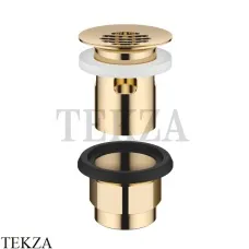 Dornbracht Донный клапан сетчатый с переливным устройством 10105970-09, золото глянец