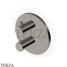 Zucchetti Pan Термостат для душа, 2 выхода, внешняя часть Z94651.C51, brushed metal black