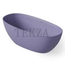 Dea Design Edge Ванна отдельностоящая овальная 160x76 Solid Surface DD8928 1600 14, Lilac №14