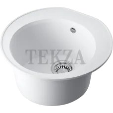 Omoikiri Miya 50-R Кухонная мойка Tetogranit круглая 4993506 белый