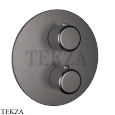 Gessi Goccia Термостат для душа на 3 выхода, внешняя часть 33846-126, Black Metal Brushed Gessi Goccia Термостат для душа на 3 выхода, внешняя часть 33846-126, Black Metal Brushed