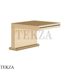 Gessi CASCATA Каскадный излив на борт ванны или подиум 20191-735, Warm Bronze PVD