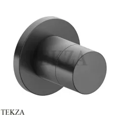 Keuco IXMO Вентиль запорный, круг, внешняя часть 59541130001, Хром черный шлифованный