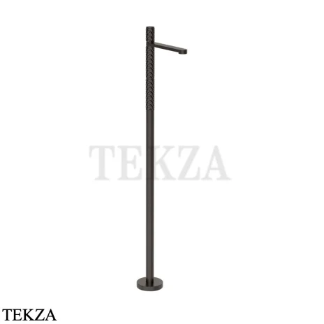 Gessi Pelle Tresse Смеситель для раковины напольный, внешняя часть 78095-707, Black Metal Brushed PVD