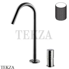 FIMA Carlo Frattini Spillo TECH G Смеситель для раковины, с донным клапаном F3271TNCGCN, Black chrome