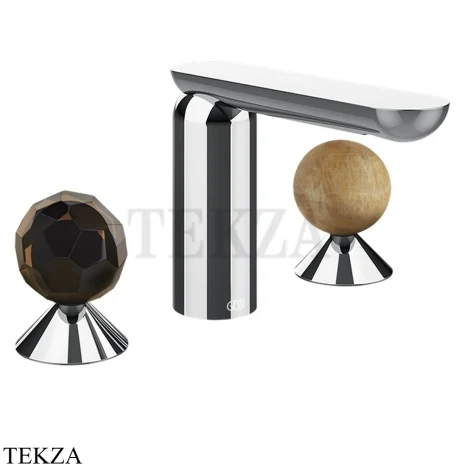 Gessi Perle Смеситель для раковины на 3 отв., без гарнитура 74235-031, хром глянец