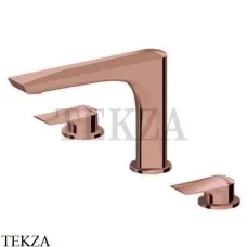 Newform Delta Zero Смеситель для раковины 3 отв., без гарнитура 72200.58.061, PVD Copper Bronze