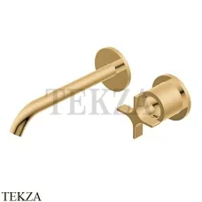Ritmonio Diametro35 Cross Смеситель для раковины 193, внешняя часть PR53AL202 GOX, Brushed Gold