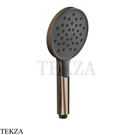 Gessi Shower Душевая лейка 3-х позиционная с черным диском 47350-761, Coffee Bronze Brushed PVD