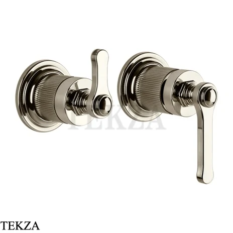 Gessi VENTI20 Смеситель для душа, 2 потока, вешняя часть 65038-720, Nickel PVD