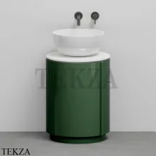 CIELO Arcadia Tiberino Тумба TIMOPC с раковиной белый глянец, слив в стену, Alga