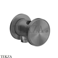 Gessi Origini NATURE Держатель для душевой лейки с выводом воды 66161-707, Black Metal Brushed