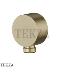 Newform Подключение воды к стене, вывод для шланга 2299.59.098, PVD Brushed pale gold