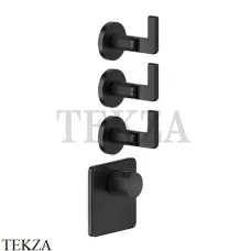 Gessi INCISO WELLNESS Термостат 3 выхода, внешняя часть 58216-299, Black XL