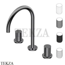 Ritmonio Diametro35 Impronte Смеситель для раковины, без гарнитура PR51AP202 CRB, Black Chrome