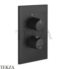 Gessi Emporio Via Manzoni Термостат для душа на 2 выхода, внешняя часть 38794-299, Black XL
