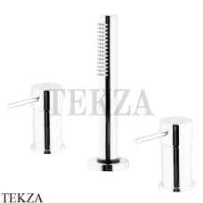 FIMA Carlo Frattini Spillo UP Смеситель на борт ванны без излива, с гарнитуром F3044/1NBS, белый матовый