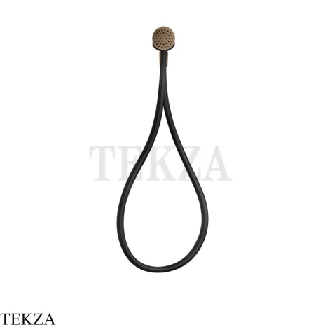 Gessi HI-FI Душевой комплект с магнитной лейкой, шланг из Darkflex 63199-761, Coffee Bronze Brushed PVD