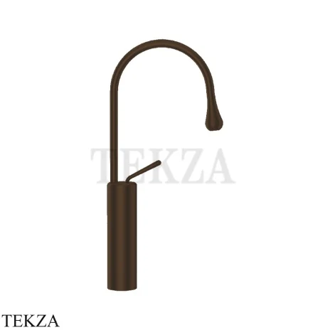 Gessi Goccia Смеситель для раковины высокий, без сливного гарнитура 33608-845, Dark Bronze