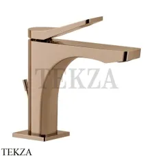 Gessi RILIEVO Смеситель для раковины, с донным клапаном 59001-030, Copper глянец