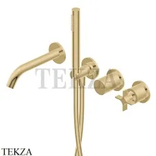 Ritmonio Diametro35 Cross Смеситель для ванны, внешняя часть PR53EC201 CHX, Brushed Champagne