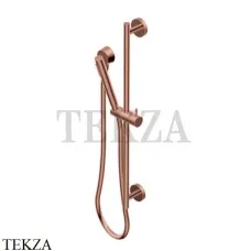 Ritmonio SHOWER Душевой гарнитур на штанге с выводом 74W015 F33, Brushed Rose Gold