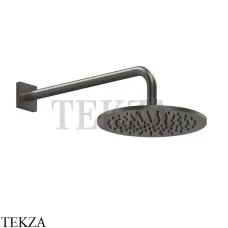 Gessi RILIEVO Верхняя душевая лейка D25 с кронштейном 59148-707, Black Metal Brushed