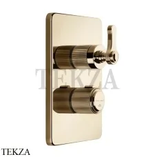 Gessi VENTI20 Термостат для душа, 1 поток, внешняя часть 65133-735, Warm Bronze PVD