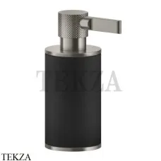 Gessi INCISO accessories Дозатор настольный для жидкого мыла, черный 58538-149, Finox Brushed Nickel