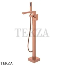 Boheme Qubic Смеситель для ванны напольный, с гарнитуром 479-CB, Copper Brushed