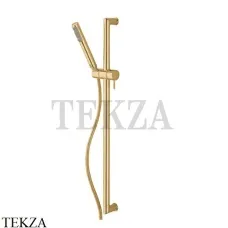 Bossini ZEN Душевая штанга: лейка, шланг 150 см D74001.043, Золото Satined