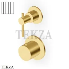 Zucchetti Helm Vertical Термостат для душа на 1 поток, внешняя часть ZHL801.XP41G2, brushed gold PVD