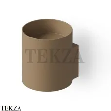 Dea Design Pedestal Basin Раковина подвесная круглая Solid Surface DD2013 400 2, Light Camel №2