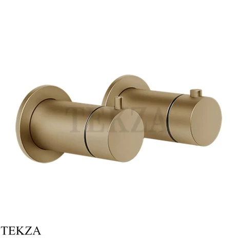 Gessi Ingranaggio-Anello Термостат для душа на 3 потока, внешняя часть 63335-726, Warm Steel Br. PVD